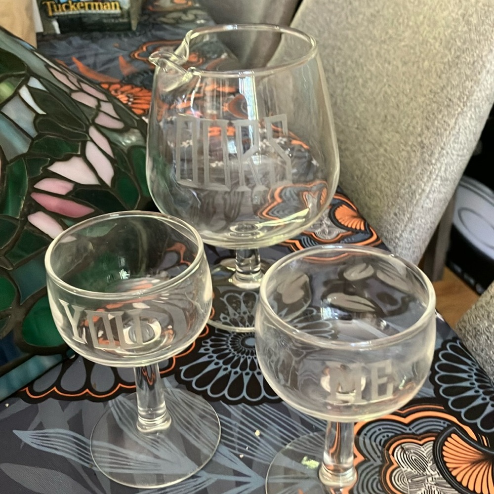 You Me Ours glass set
FREE if bundled!